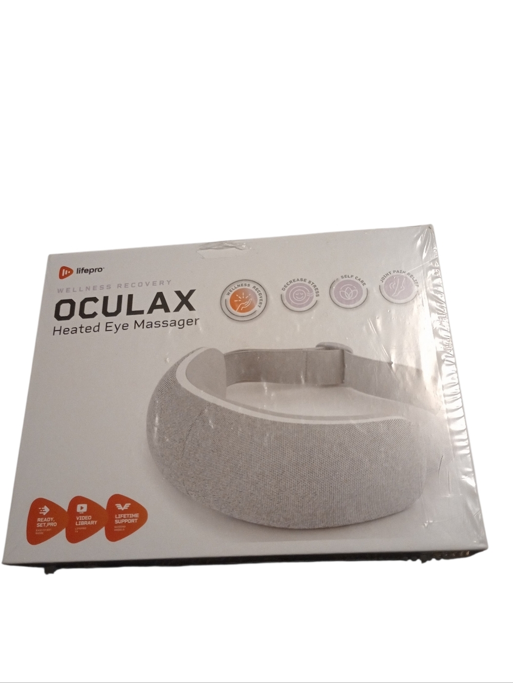Oculax Wellness Recovery Heated Eye Massager by Lifepro, New In Sealed Box, NWT